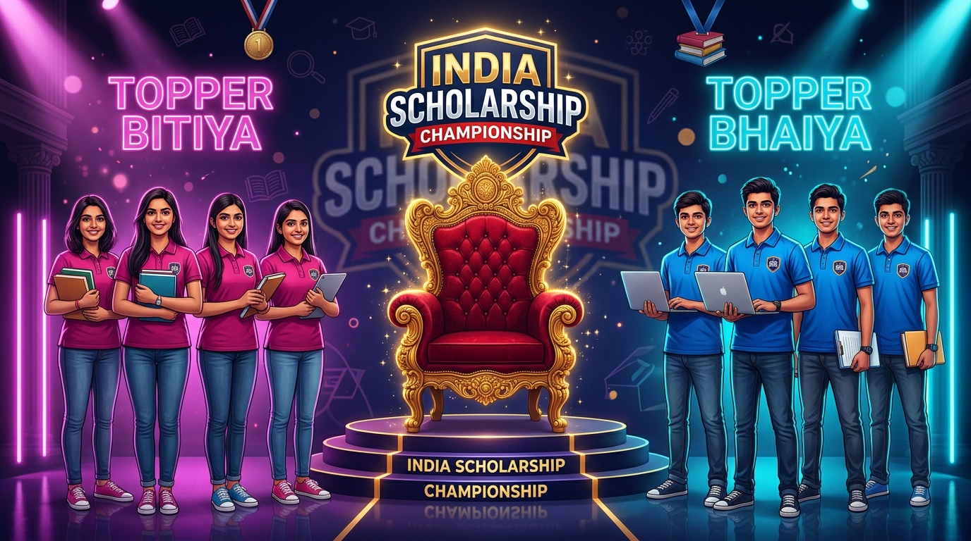 4 Topper Bitiya in Brand T-Shirt vs 4 Topper Bhaiya in Brand T-Shirt with King Size Royal Throne in Center